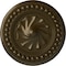 Ekena Millwork Foster Shell Ceiling Medallion (Fits Canopies up to 9 5/8"), Hand-Painted Brass, 15 3/4"OD x 2"P CM15FOBRS - alternate 1